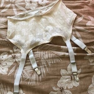 Vintage Gossard White Girdle Garter Belt, small